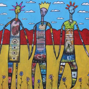 A TOUCH OF MUSIC Original 44x36 Inch Painting