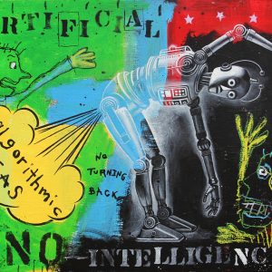 AI GAS Original Collab 24x30 inch Painting