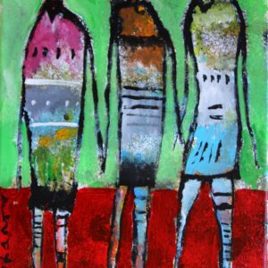 HERE THEY COME Original 11x14 Inch Painting