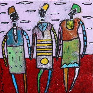 HOPING FOR THE BEST Original 10x10 Inch Painting