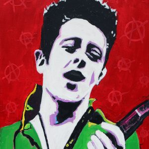 JOE STRUMMER Original 16x20 Inch Painting