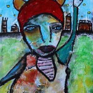 RAGS TO RICHES Original 11x14 Inch Painting