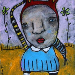 WHO CARES Original 11x14 Inch Painting