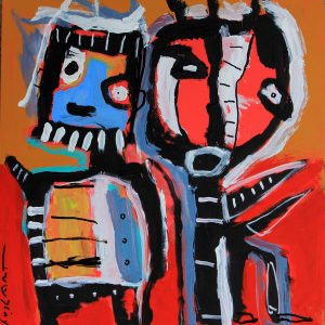 LINE PLUS LINE Original 16x16 Inch Painting