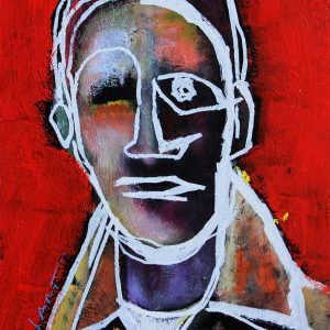 WAIT A SECOND Original 16x20 Inch Painting