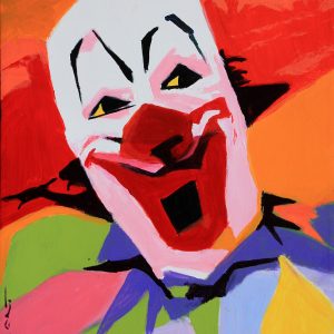 BOZO NO NO Original 16x20 Inch Painting