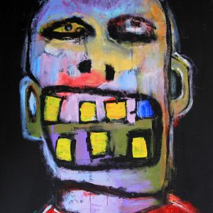 "NO SERVICE" Original 24x30 Inch Painting
