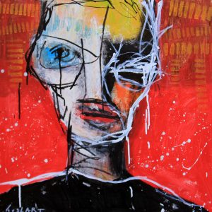 "SIMPLE GAMES" Original 20x20 Inch Painting