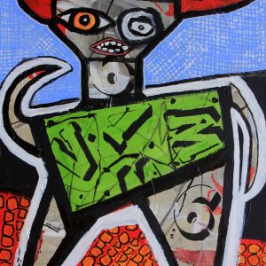 "STICKY SITUATION" Original 16x20 Inch Painting
