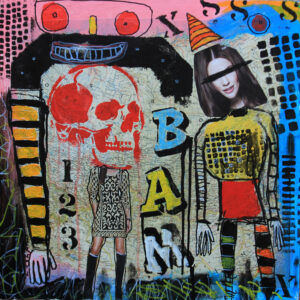"123 BAM" Original 20x20 Inch Painting