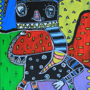 "FRONT AND CENTER" Original 16x20 Inch Painting
